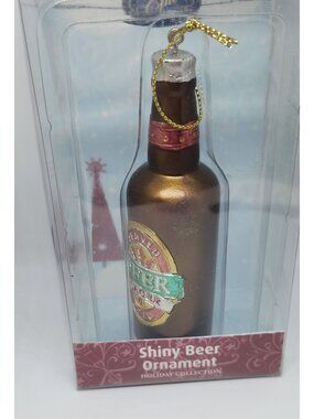 Ornament Christmas  Shiny Beer  4 1/2" Tall Epic Hanging